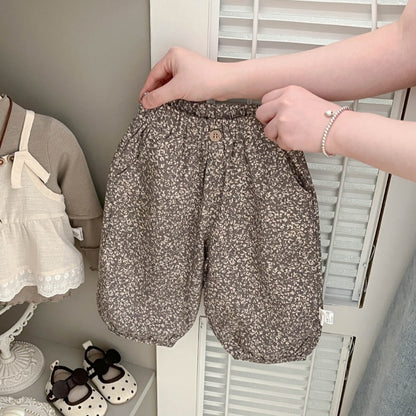 【BABY&KID】韓国風おしゃれキャミ&tシャツ、小花柄パンツSK100219