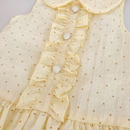 【BABY&KID】夏新作スウィートドット襟付きワンピースSK105511