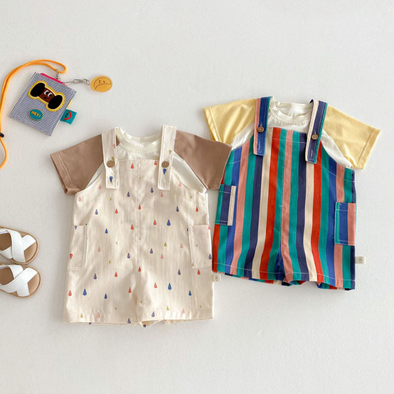 【BABY&KID】夏新作 ストライプサロペットSK080606