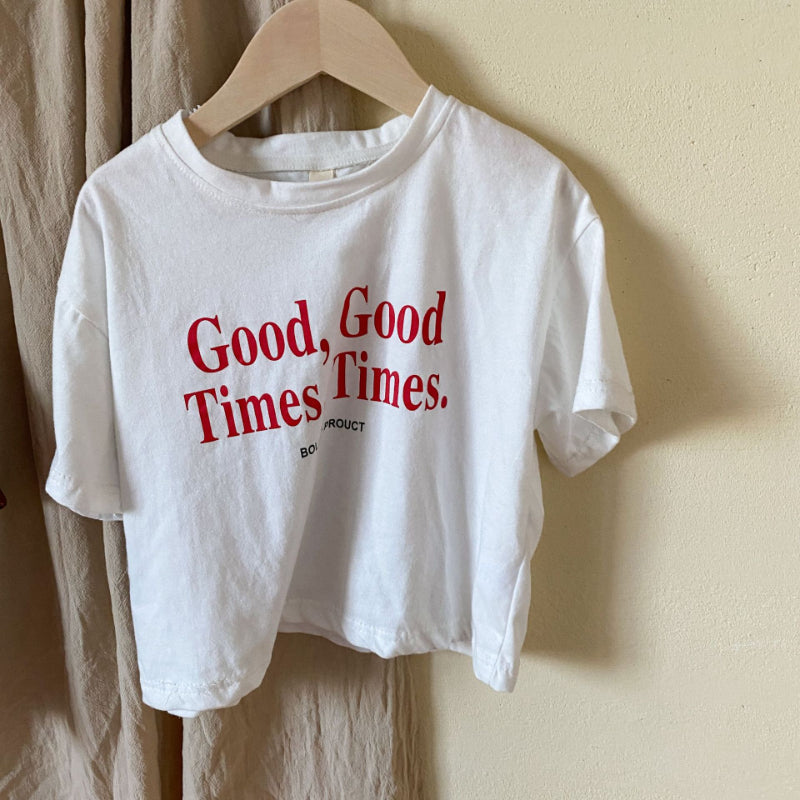 【BABY&KID】夏新作 Good times半袖トップスSK063026