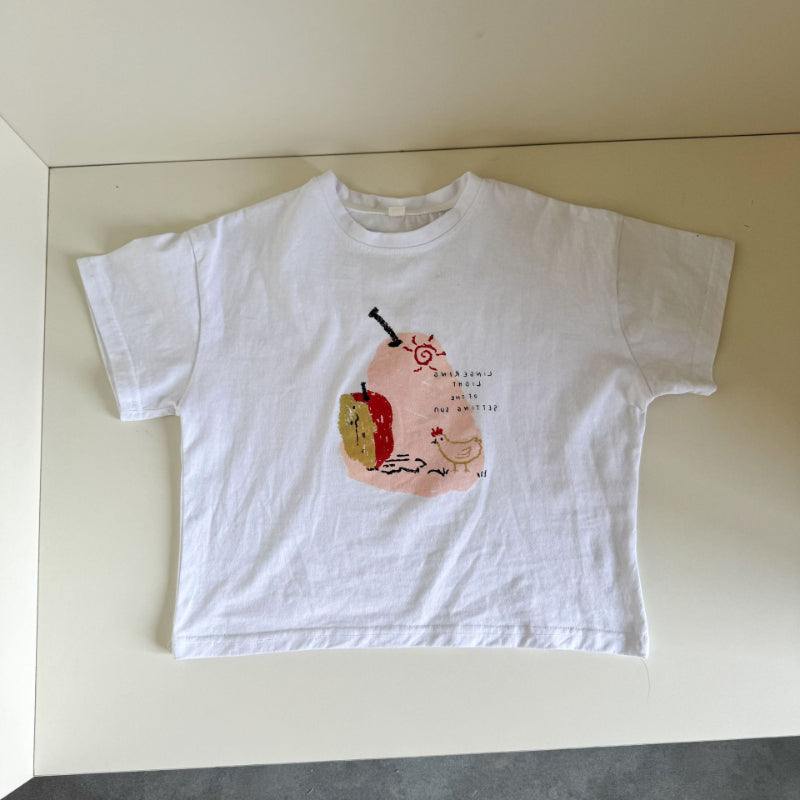 【BABY＆KID】夏新作 フルーツ文字柄TシャツSK063030