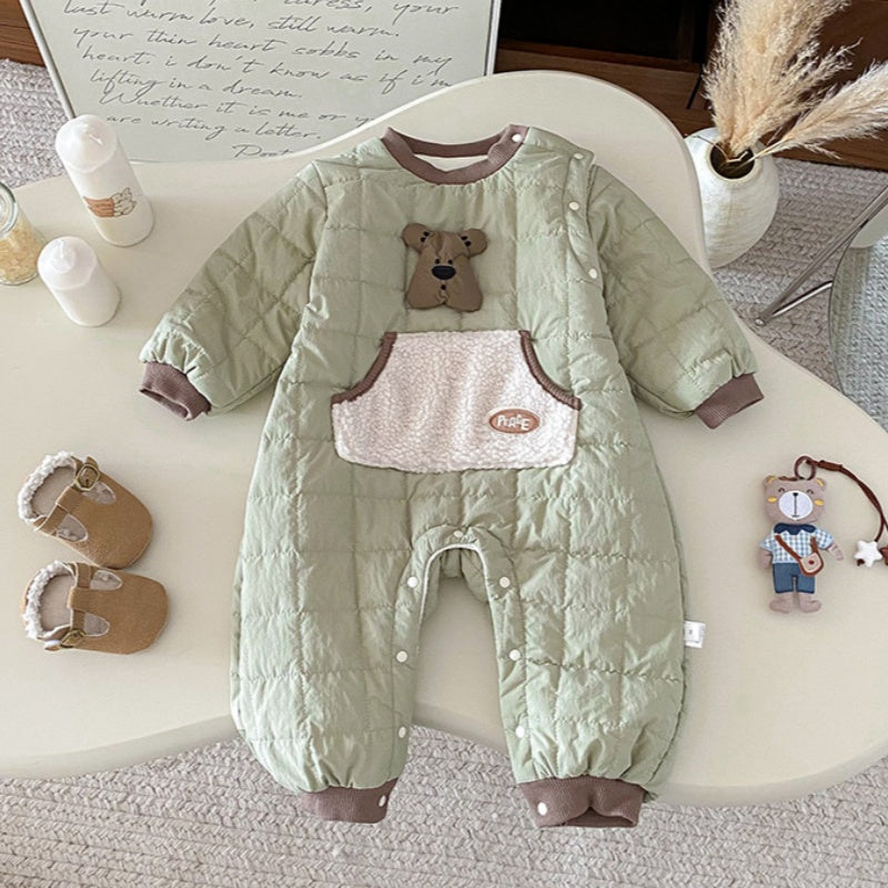 【BABY】冬新作韓国風大きめポケットカバーオールSK102720