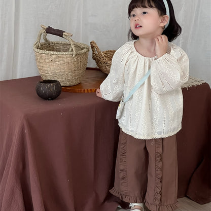 【BABY&KID】刺繍ラウンドカラーブラウスSK101446