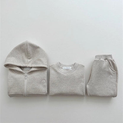【BABY&KID】無地カジュアルセットアップSK023107