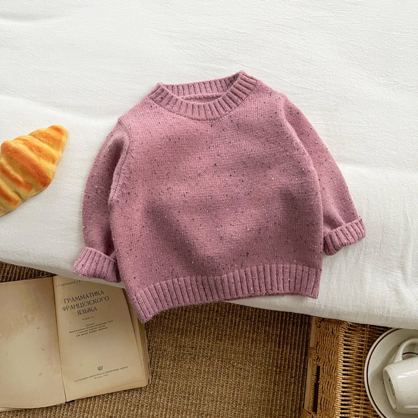 【BABY&KID】冬新作カラフルなドットのクルーネックセーターSK11431