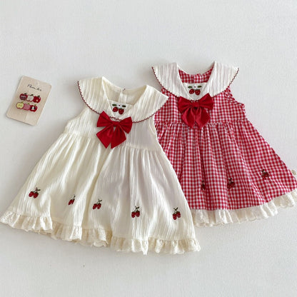 【BABY&KID】夏新作 いちごチェックワンピースSK105210