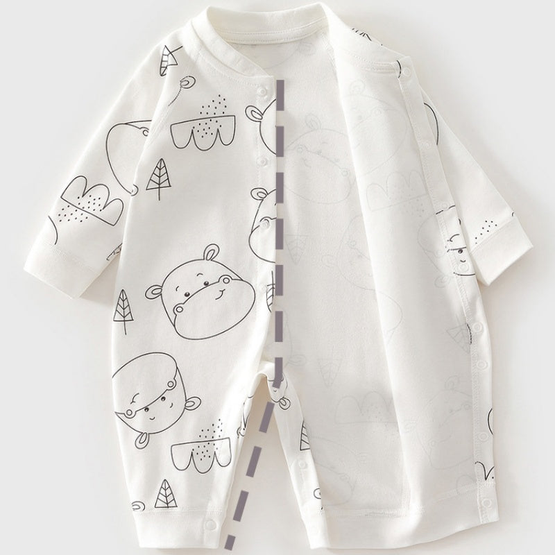 【BABY】北欧風どうぶつ柄カバーオールSK104413