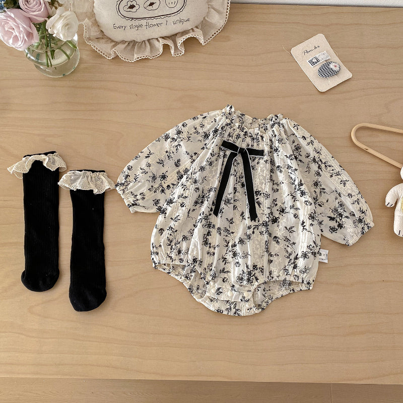 【BABY】ガーリー小花柄ロンパースSK103406