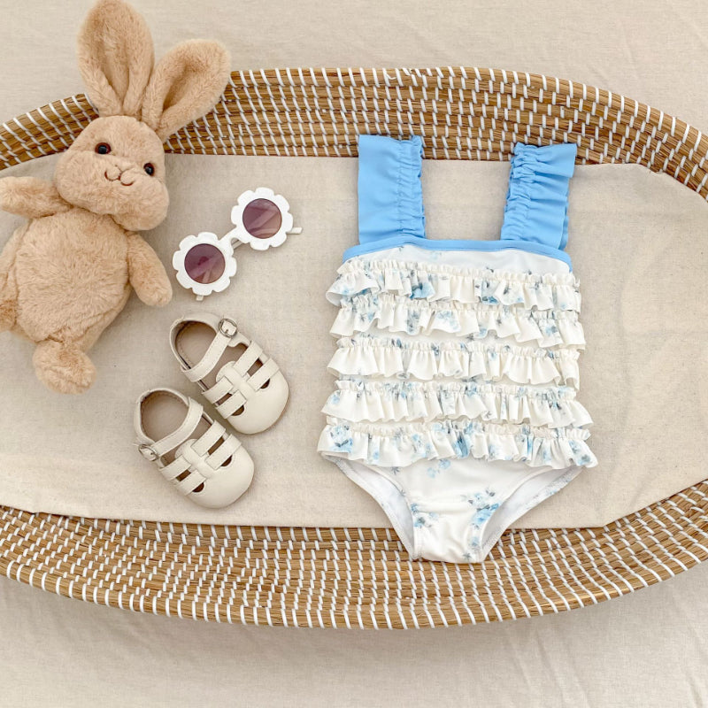 【BABY&KID】夏新作 キュートなプリントキャミ水着SK090922