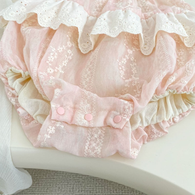 【BABY】夏新作レースフリルロンパースSK105403