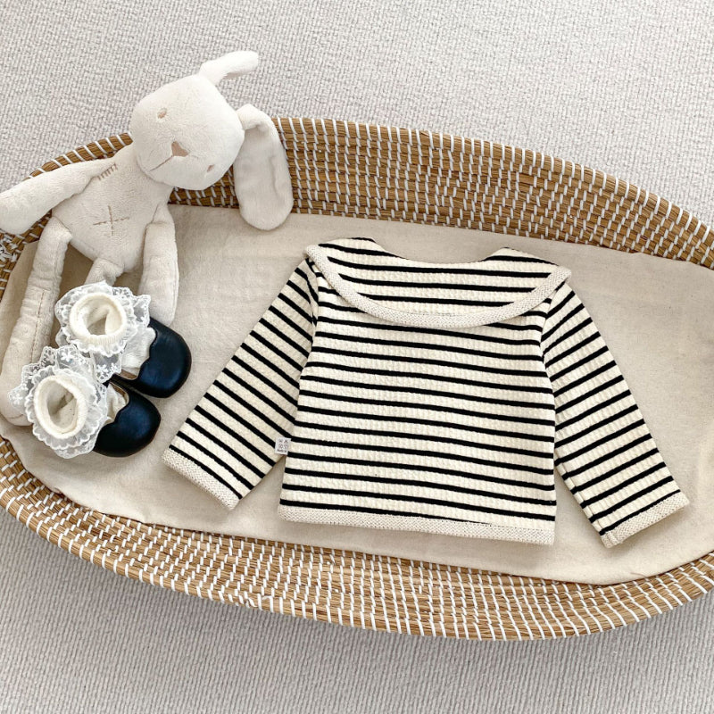 【BABY&KID】ストライプシンプルカラーセットアップSK092723