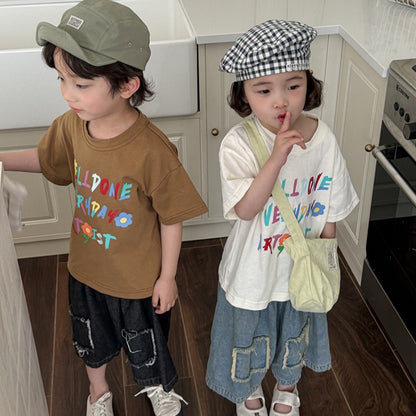 【BABY&KID】夏新作 レタード半袖TシャツSK080514