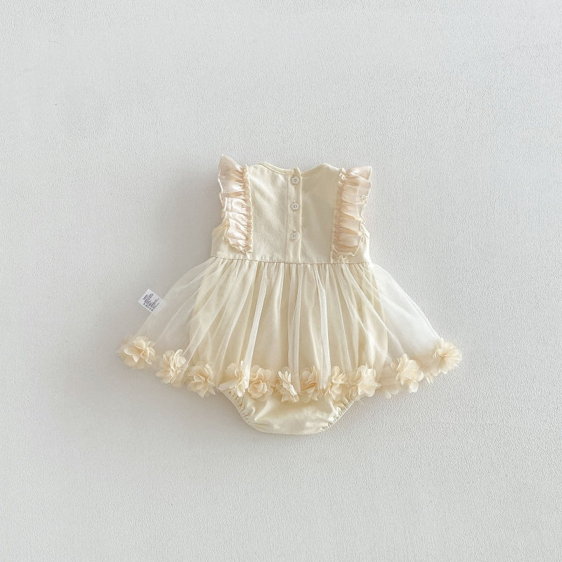 【BABY】夏新作花柄チュールロンパースSK106511