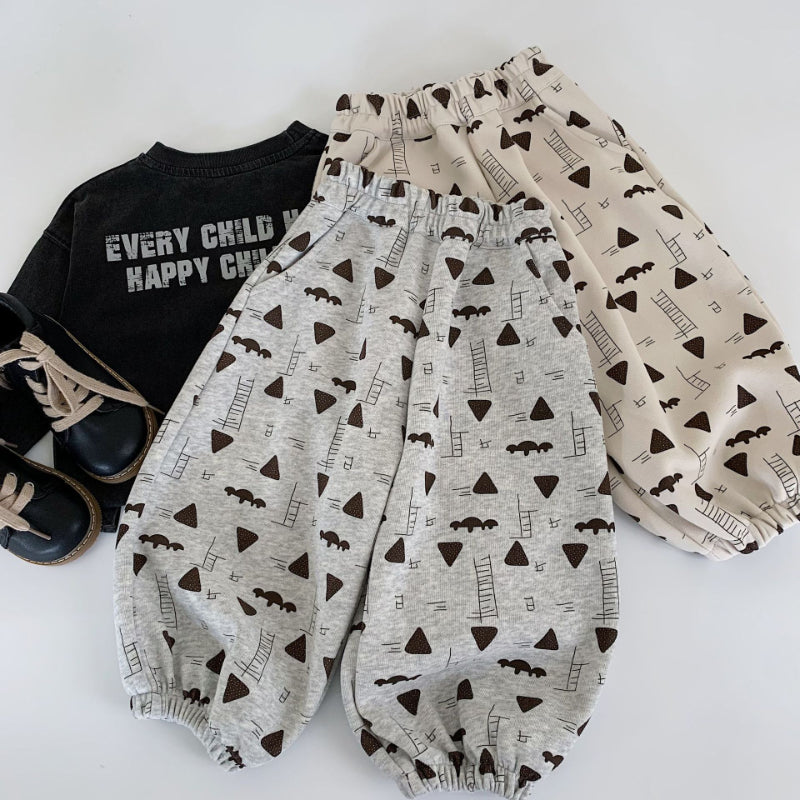 【BABY&KID】カートゥーンプリントスポーツパンツSK100526