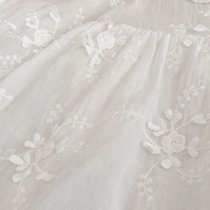 【BABY】おしゃれジャガード丸首ロンパースSK104104