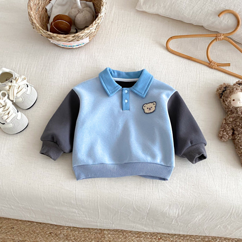 【BABY&KID】冬新作配色裏起毛スウェットSK102518