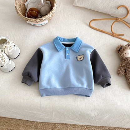 【BABY&KID】冬新作配色裏起毛スウェットSK102518