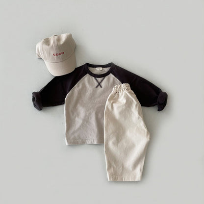 【BABY】シンプル配色TシャツSK102006