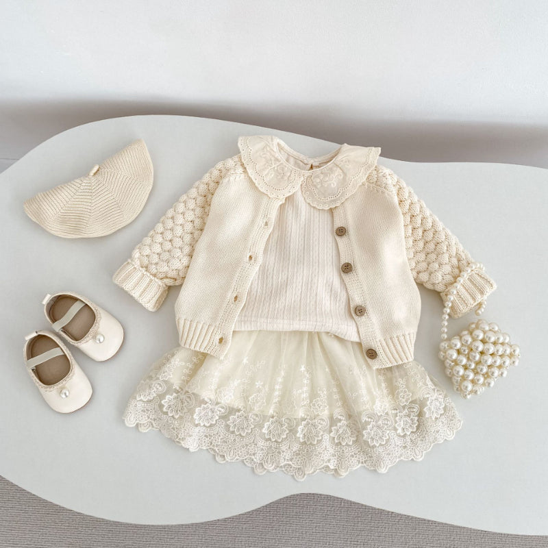 【BABY&KID】レース襟TシャツSK100624