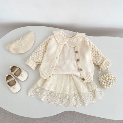 【BABY&KID】レース襟TシャツSK100624