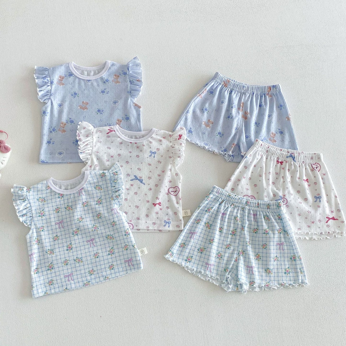 【BABY&KID】夏新作 小花柄セットアップSK105105