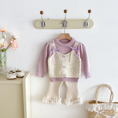 【BABY&KID】おしゃれニットセットアップSK092436