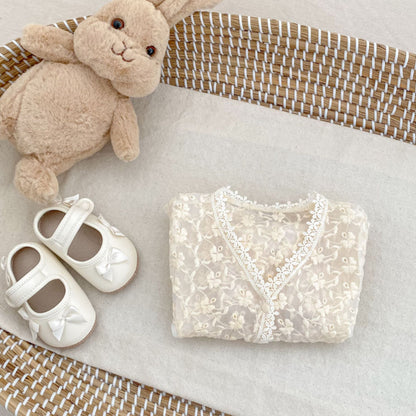 【BABY】夏新作 刺繍入り日よけシャツSK081518