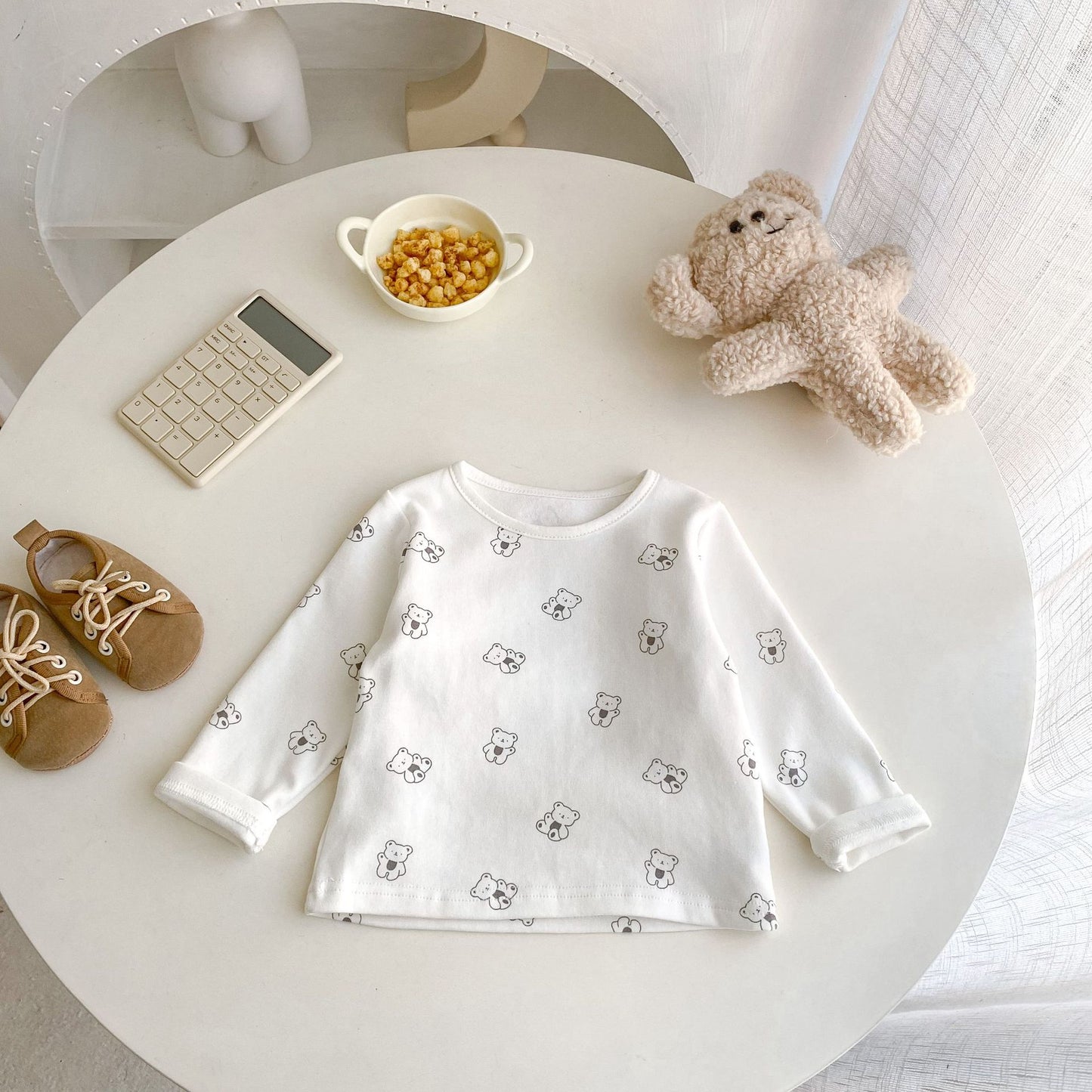 【BABY】クマポケット付きコーデュロイサロペットORクマ柄ＴシャツSK060603