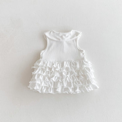 【BABY&KID】夏新作 ティアードフリルワンピースSK082612