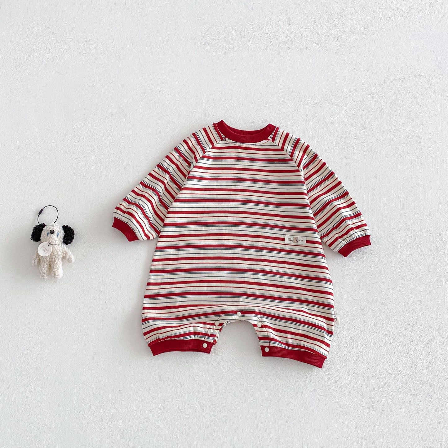 【BABY&KID】ボーダーカバーオールSK103523