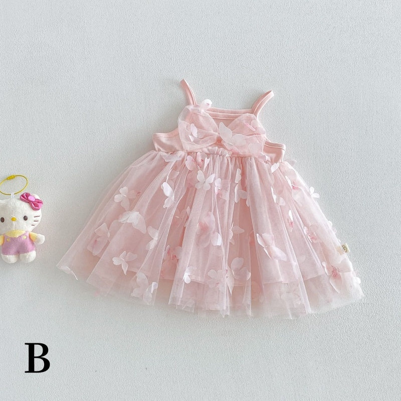 【BABY&KID】夏新作立体バタフライワンピースSK106112