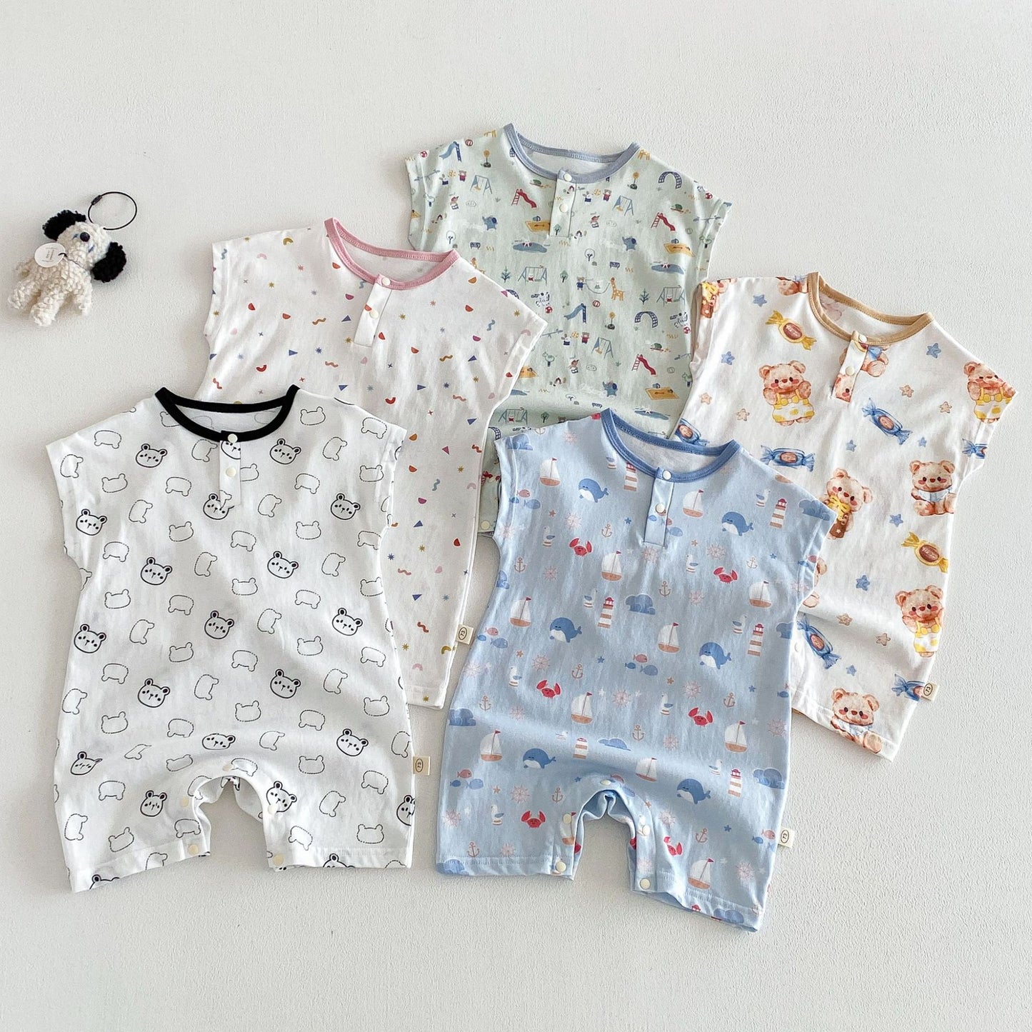 【BABY&KID】夏新作 カートゥーンカバーオールSK105120