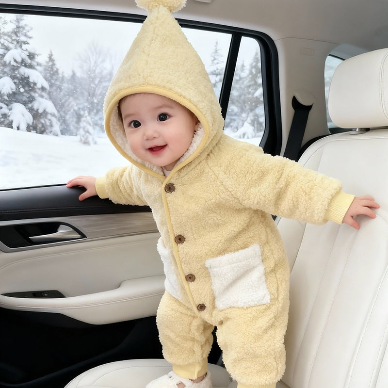 【BABY】冬新作星柄フードあったかカバーオールSK103205