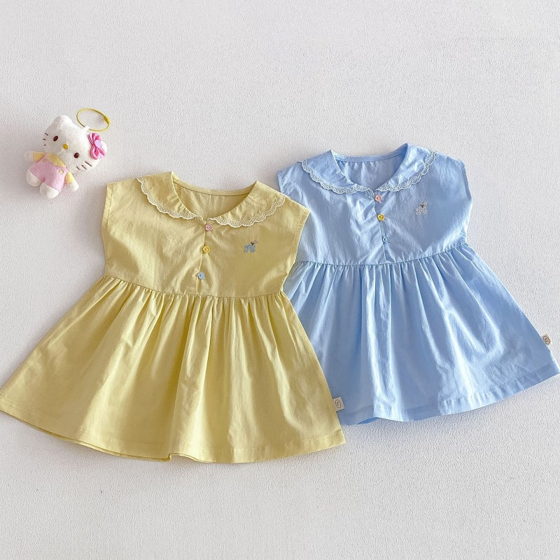【BABY&KID】夏新作刺繍カートゥーンワンピースSK105522