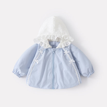 【BABY】リボンフード付きアウターSK103709