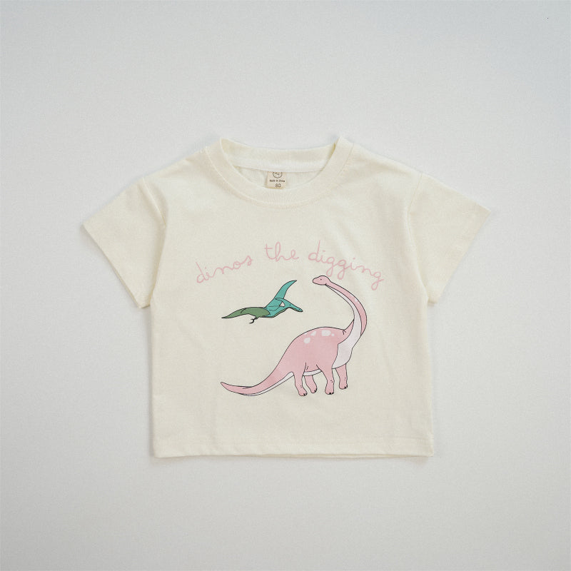 【BABY&KID】夏新作 恐竜プリント半袖TシャツSK091623