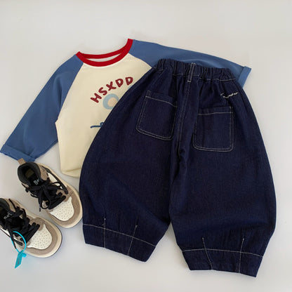 【BABY&KID】ダブルボタン長ズボンSK100503