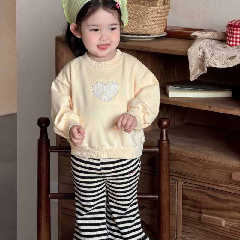 【BABY&KID】ハートスウェット、ボーダーパンツSK104312