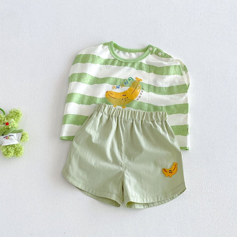 【BABY&KID】夏新作フルーツ刺繍ショートパンツSK106119