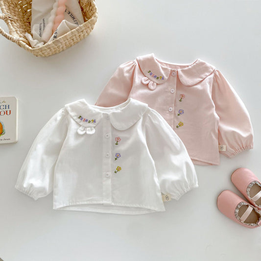 【BABY&KID】可愛い刺繍ブラウスSK100312