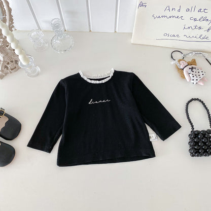 【BABY】ドットベスト、レースTシャツ、レースレギンスSK101431