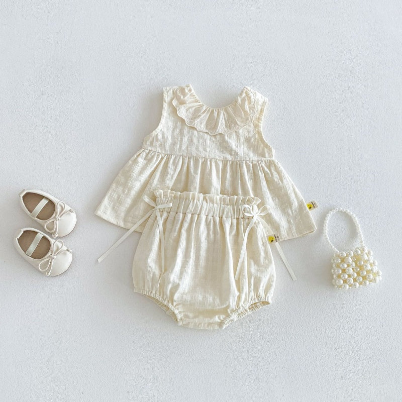 【BABY&KID】夏新作スウィートレースジャカードセットアップSK105805