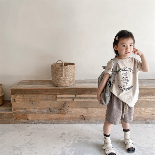 【BABY&KID】夏新作 韓国風コットンTシャツSK091620