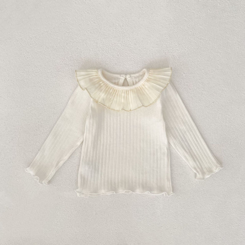 【BABY&KID】プリーツ襟長袖TシャツSK100633
