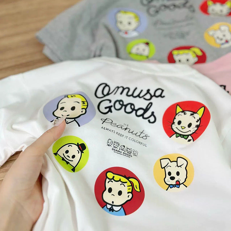 【BABY&KID】夏新作 カートゥーンプリントTシャツSK080801