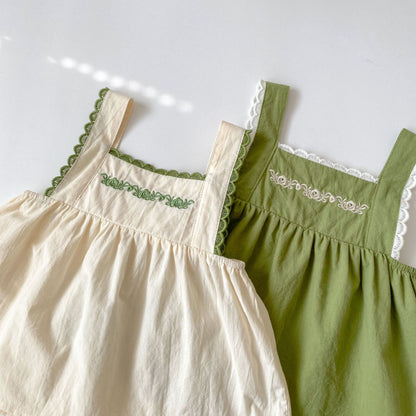 【BABY】夏新作 無地刺繍セットアップSK091327