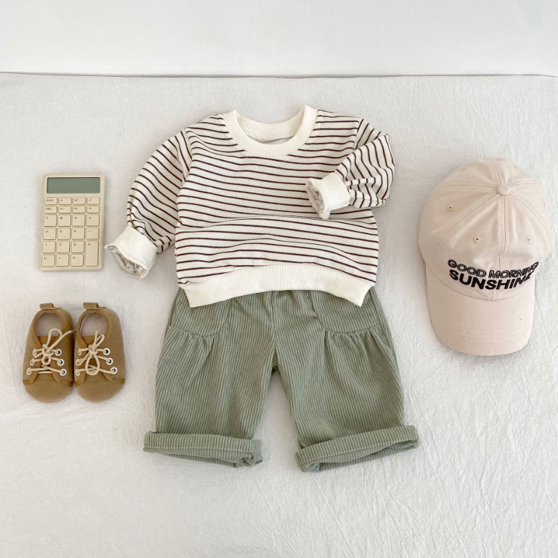 【BABY&KID】ボーダースウェットプルオーバーSK100631
