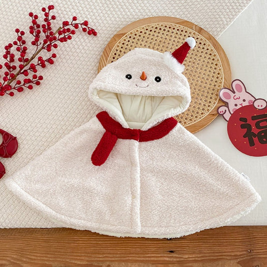 【BABY】ホワイトスノーマンボアケープSK102936