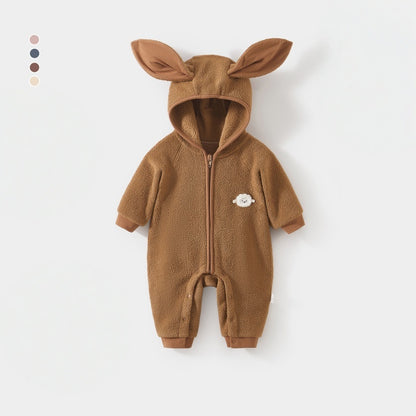 【BABY】冬新作北欧風うさ耳ボアカバーオールSK102632