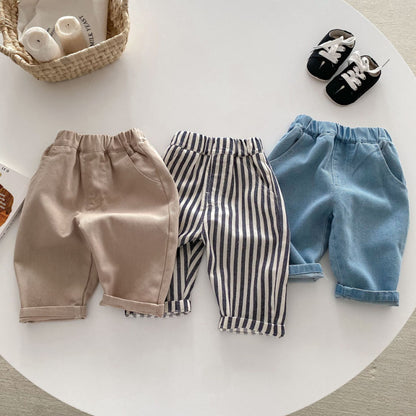 【BABY&KID】ワッペンカジュアルパンツSK100315